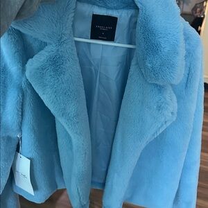Super Soft Light Blue Teddy Jacket
